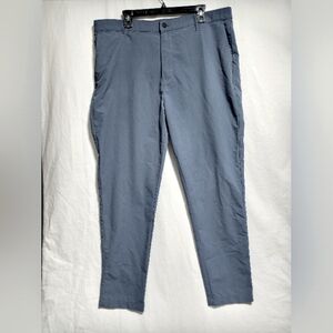 Banana Republic Blue Gray Active Stretch Zip Pocket Men's Pants 40X32 Office …